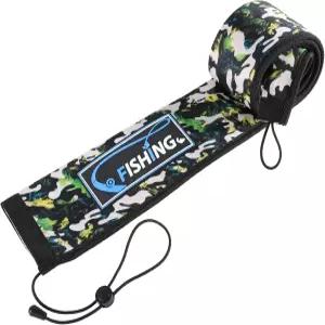 KPEPIX 내광성 네오프렌 낚싯대 슬리브 - 보관 및 운송용 커버 주조 트롤링 방적용 천공 방지 양말