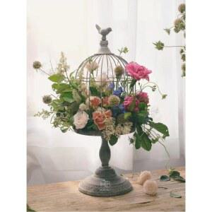 빈티지 새장 꽃스탠드 철제 A274 인테리어 웨딩 조화제외 소품 철재 ASJJ 인공