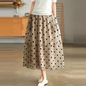5컬러 쉬폰 도트 허리 밴딩 스커트 MA8197_19959140_667501