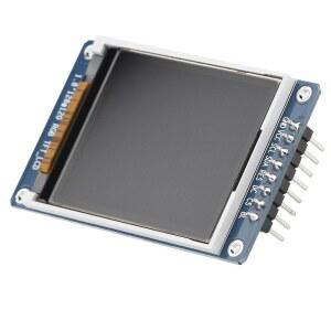 Bewinner 1.8인치 LCD 디스플레이 모듈, TFT 화면 모듈 128 x 160 해상도 온보드 드라이버 ST7735 SPI 인터페이스, 풀 컬러 컨트롤러