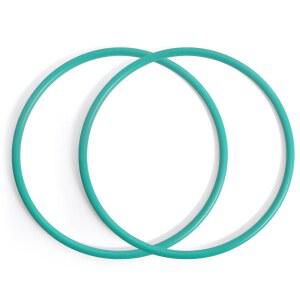 아이젬시 (2팩) 9183708 볼보 S60 S80 V70 XC70 XC90 플라스틱 연료 탱크 u2013 펌프 씰, 그린, 불소 고무 재질과 호환됨