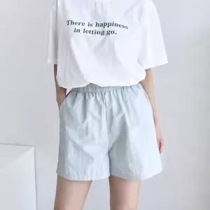 여자 4부 쿨링 바스락 고무줄 밴딩 반바지_20135878_667501