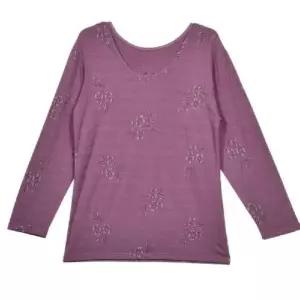 [라일리여성언더웨어] Rly 봄내의 내복 8부 부드러운 선물 상의 여자 ZF