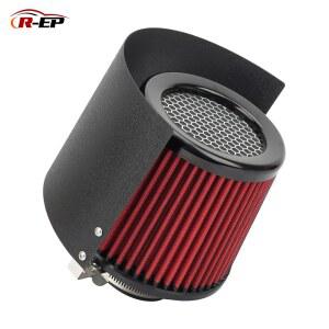 스테인레스 스틸 보호 실드 유량 에어 흡입 조정 커버가있는 자동차 범용 차가운 가능한 스포츠 필터 공기