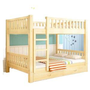 저상형 2층침대 원목 서랍장 튼튼한 분리형 다락 수면 우드 성인용 기숙사 기숙사가구