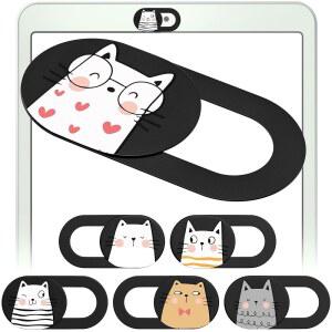 MESMOS 웹캠 커버 슬라이드, 여성을 위한 고양이 애호가 선물, 테마 상품, 엄마 노트북 카메라 슬라이드 귀여운 (소형)