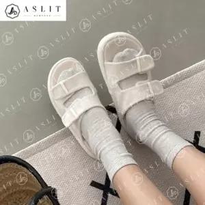 [애슬릿] 여성 패브릭 스트랩 데일리 여름 슬리퍼 뮬