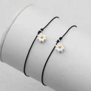 [애슬릿] 925 실버 데이지 참 스트랩 기본 발찌