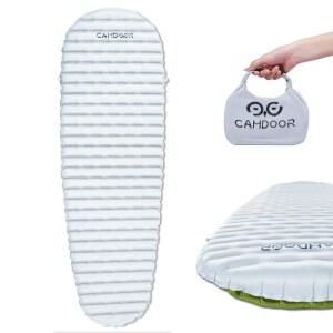 에어패드 캠핑 에어 매트 경량 매트와 컴팩트 배낭 여행용 인플레이팅 셀프 야외 침낭 함께하는