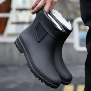 [라일리] Rly 겨울 남성 레인 부츠 방수 남성 방한화 장화 남