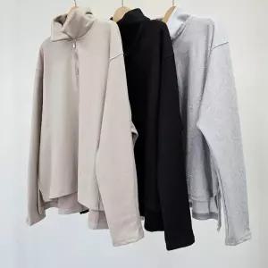 빅사이즈하이넥티 S934L410 레이카라지퍼언발긴팔티 EM (23488879A)