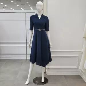 [미니멈]언발 랩 플레어 원피스(MYBAWO3140 DV)_IC