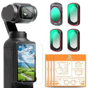 UEGOGO DJI 호환 OSMO 포켓 세트 마그네틱 보호 4팩 콤보 필터 중립 액세서리와 ND 밀도 편광 크리에이터 호환되는 ND8 ND16 ND32 CPL