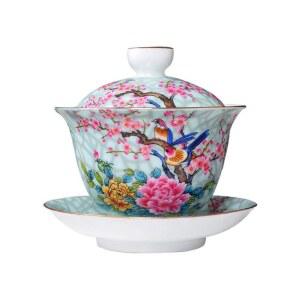 경덕진개완 보이차 차완 다완 찻잔 도자기 다도 차호 백자 청화 보이차다기 수회 무위