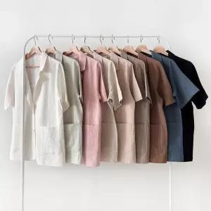 [신상오픈런]여성 파스텔 9컬러 린넨 자켓 여름 출근룩 루즈핏 (35831994)