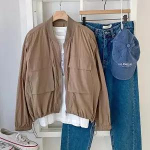 [신상오픈런]봄버자켓 집업 밑단조절 스트링 숏야상 바람막이 (30553262)