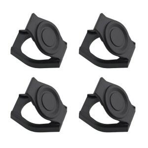 루이워 4PCS 보호 렌즈 프라이버시 커버 셔터, 범용 웹캠 커버, 데스크탑 컴퓨터 외장 셔터 캡 후드, 스트리밍 웹 카메라 클립, 블랙