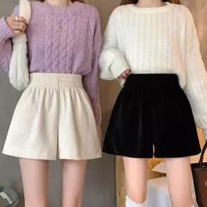 [신상오픈런]코듀로이숏팬츠 슬림핏 3부 돌핀 골덴반바지 (30493383)