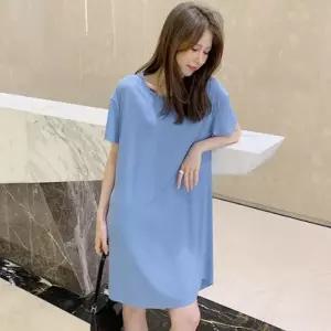 [신상오픈런]반팔원피스 홈웨어 옆트임 여름잠옷 동남아여행 (30491992)