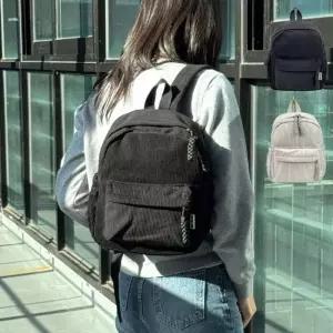 [신상오픈런]골덴가방 귀여운 올블랙 미니사이즈 여성백팩 (29194972)