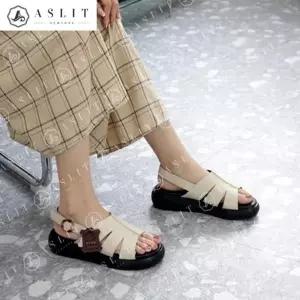 [애슬릿] 발 편한 천연 소 가죽 빈티지 스트랩 여름 샌들