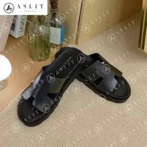 [애슬릿] 남성 국내 생산 H 스트랩 캐주얼 여름 슬리퍼 뮬