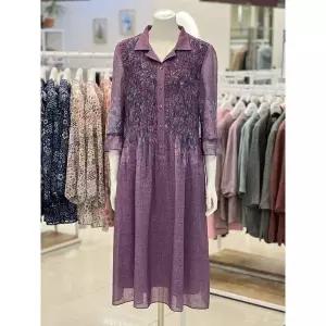 [하프클럽/] 세이브존01 페이즐리 쉬폰 주름 원피스(2color) OP5202