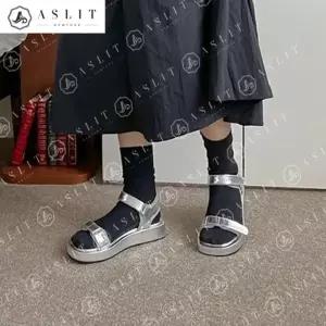[애슬릿] 스퀘어 심플 캐주얼 플랫폼 찍찍이 여름 샌들