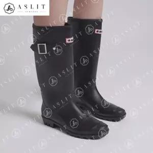 [애슬릿] 여성 장마철 데일리 롱 레인부츠 장화
