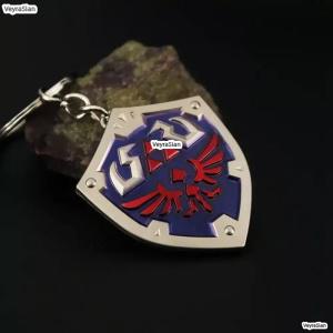 젤다의 전설 왕국의 눈물 하이랄의 방패 메탈 키링 열쇠고리
