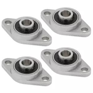 직경 8mm 선형 샤프트 로드 T8 리드 스크류용 DiGiYes 4Pcs KFL08 내부 보어 장착 플랜지 베개 블록 베어링