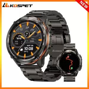 KOSPET TANK T3 Ultra 2 GPS 스마트 시계 남성 나침반 고도계 기압계 60 일 배터리 5ATM IP69K 방수 AMOLED
