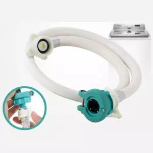 자취 셀프 분리 연결 세탁기 호스 1m 청소용품 테라스 원예 업소용 화장실청소 세차