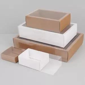 투명창선물상자 선물박스 투명슬라이드상자 답례품박스 슬라이드 접이식사각상자