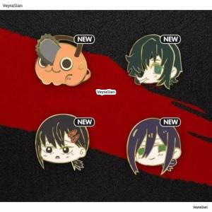 체인소맨 레제 굿즈 캐릭터 금속뱃지 브로치 컬렉션 가방장식