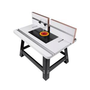 루터 테이블 상판 가이드 MDF 내장 합금 베이클라이트 전기 조기대 데스크탑 소형 플랫폼