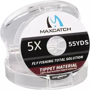 MAXIMUCATCH Maxcatch 불소탄 플라이 낚시 티펫 재료 리더 라인 ？ 거의 보이지 않음 55야드 0X-6X (일본산)