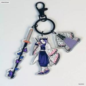 귀멸의 칼날 충주 코쵸우 시노부 굿즈 3종 세트 아크릴 귀칼 키링