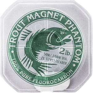 송어 자석 팬텀 플루오로카본 리더 - 및 맑은 물 낚시를 위한 초투명 100 클리어 라인(티펫) 50미터 스풀