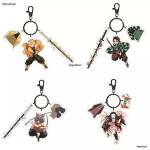 귀멸의 칼날 키링 굿즈 캐릭터 아크릴 열쇠고리 코쿠시보 젠이츠 기유