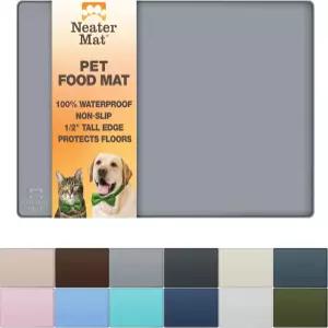 니터 펫 브랜드 네이터 매트 고양이 및 개 사료 방수 BPA 프리 실리콘 플레이스 언더 푸드 물그릇을 위한