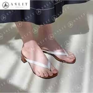 [애슬릿] 심플 기본 여성 스퀘어 토 쪼리 낮은 굽 슬리퍼 뮬