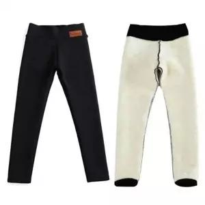 따뜻한 겨울 윈터 기모 퍼 따뜻 팬츠 여성 양털 바지_20176004_667501