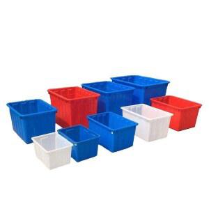 플라스틱 사각다라이 빨간 김장 50L 사각대야 레드 다라이