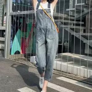 데일리 멜빵바지 캐주얼 팬츠 바캉스룩 여자_20177540_667501