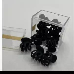 블랙 미니집게핀 올림 10P 프랑스 작은 헤어 반 집게핀 반묶음 머리