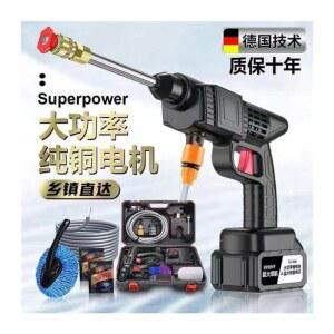 독일기술 무선 모터식 디럭스 모터 배터리 고압세척기 쿼드 차저 물대포 세차건 고압