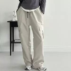 일자 와이드 카고바지 카고 여성 팬츠_20174612_667501