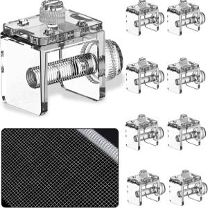 DIY 수족관 후드 8개 어항 스크린 커버 네트 클립 홀더 및 2.15피트 X 1.73피트 뚜껑 상단 키트 림리스 림