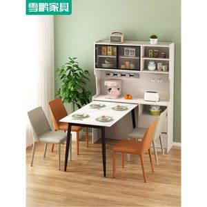 다용도 접이식 식탁 의자 19802 책상 피노키오의자 대리석패턴 모던 바퀴달린테이블